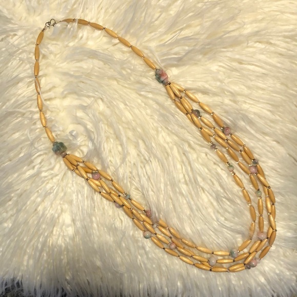 Multi-Strand Beaded Necklace - Picture 1 of 4